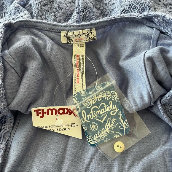 NWT Free People Lace Daydream Mini Dress in Lake - Picture 5 of 10